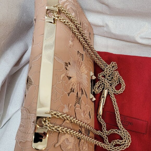 Rare VALENTINO Girello Flap Bag in Blush - Picture 6 of 14